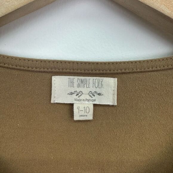 The Simple Folk Kids Gender Neutral Workman Playsuit in Camel Tan - Picture 5 of 10